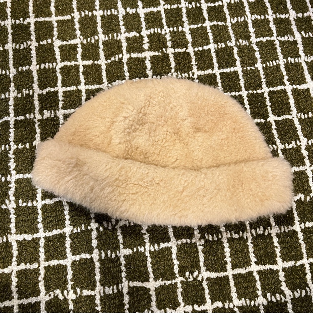 Vintage Bick Shearling Like Fur Hat M - Picture 5 of 7